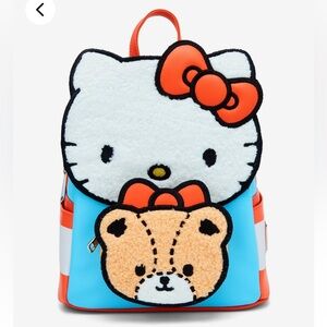 Loungefly Hello Kitty & Tiny Chum Sherpa Figural Mini Backpack